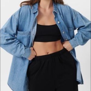 NWT Garage Denim Boyfriend Shirt